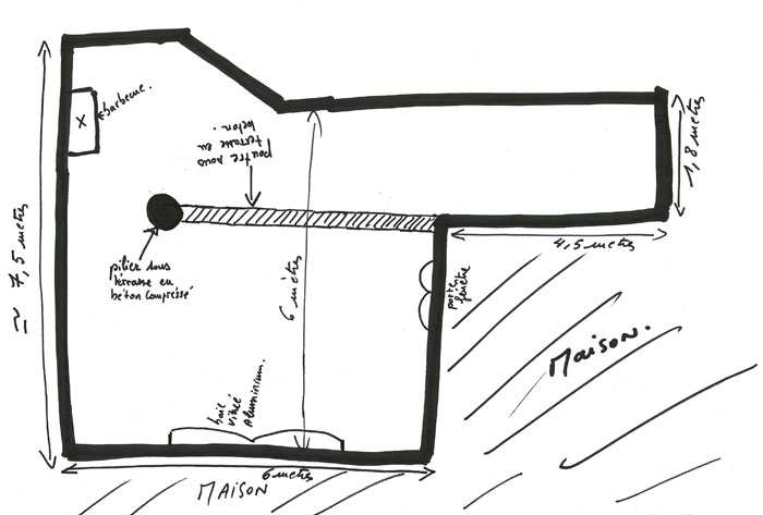 plan de la terrasse